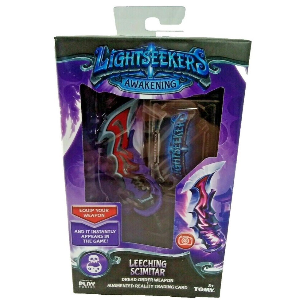 TOMY Lightseekers Awakening Weapon Pack and AR Trading Card Leeching Scimitar